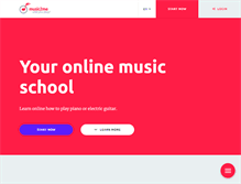 Tablet Screenshot of music2me.com